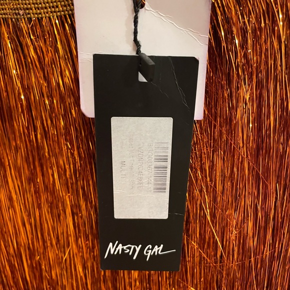 Nasty Gal Tinsel Color Block Shorts/ Skirt sz 6 - Picture 8 of 9